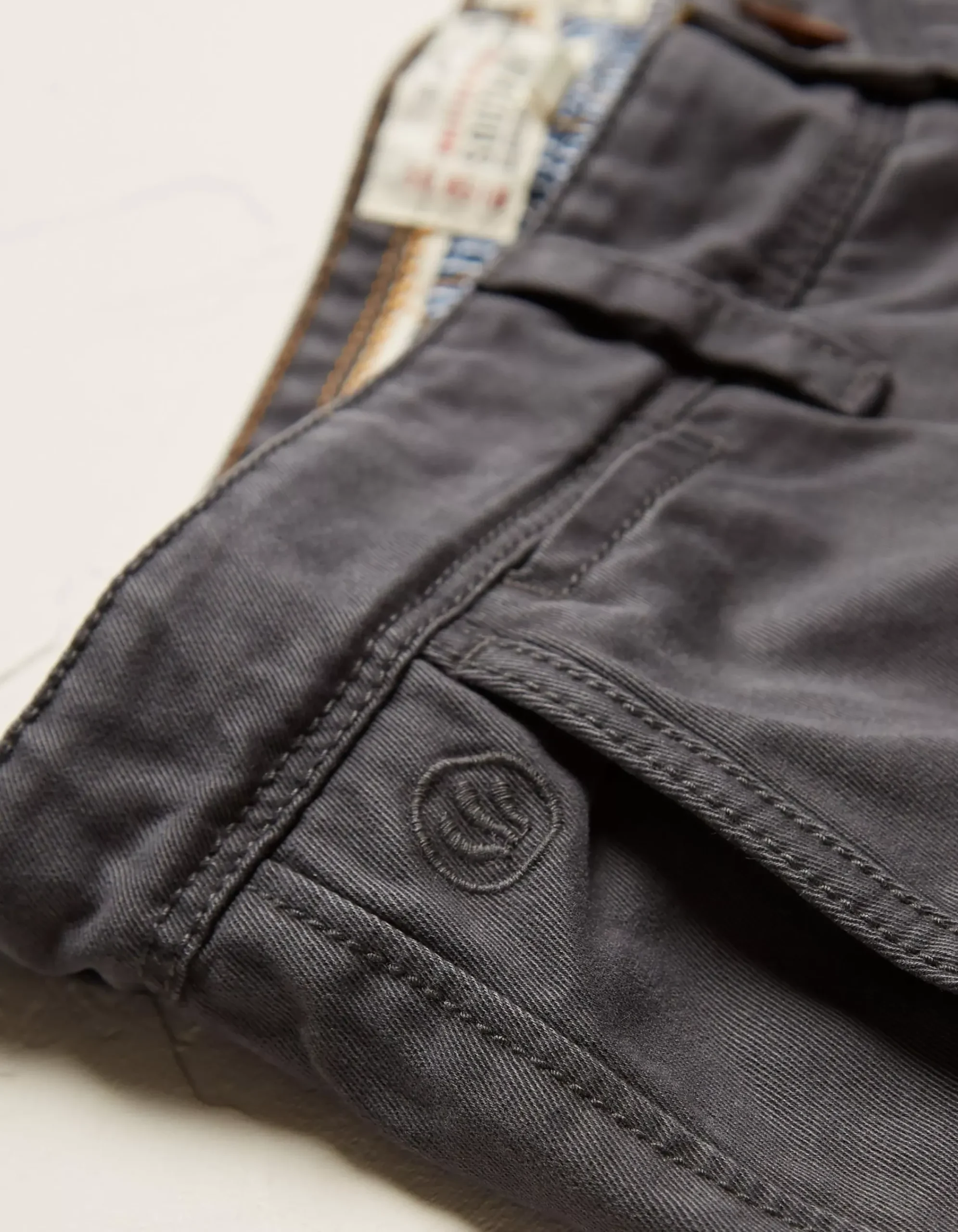 FatFace Modern Coastal Chinos Charcoal Grey New