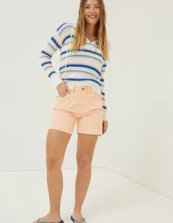 FatFace Mom Shorts Orange Clearance