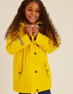 FatFace Muddy Puddle Puddleflex Plain Jacket Sunshine