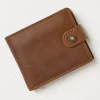 FatFace Multi Compartment Leather Wallet Tan Clearance