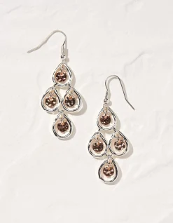 FatFace Multi Tiered Earrings Silver Outlet