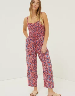 FatFace Natalie Meadow Jumpsuit Tomato Red Best