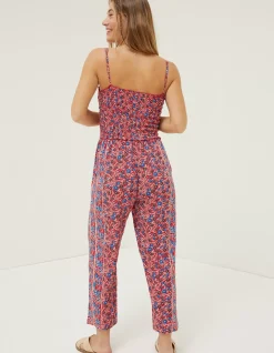 FatFace Natalie Meadow Jumpsuit Tomato Red Best