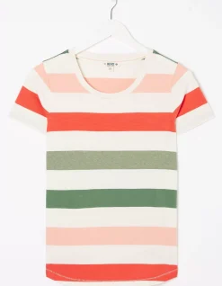FatFace Natalie Stripe Tee Multi Outlet
