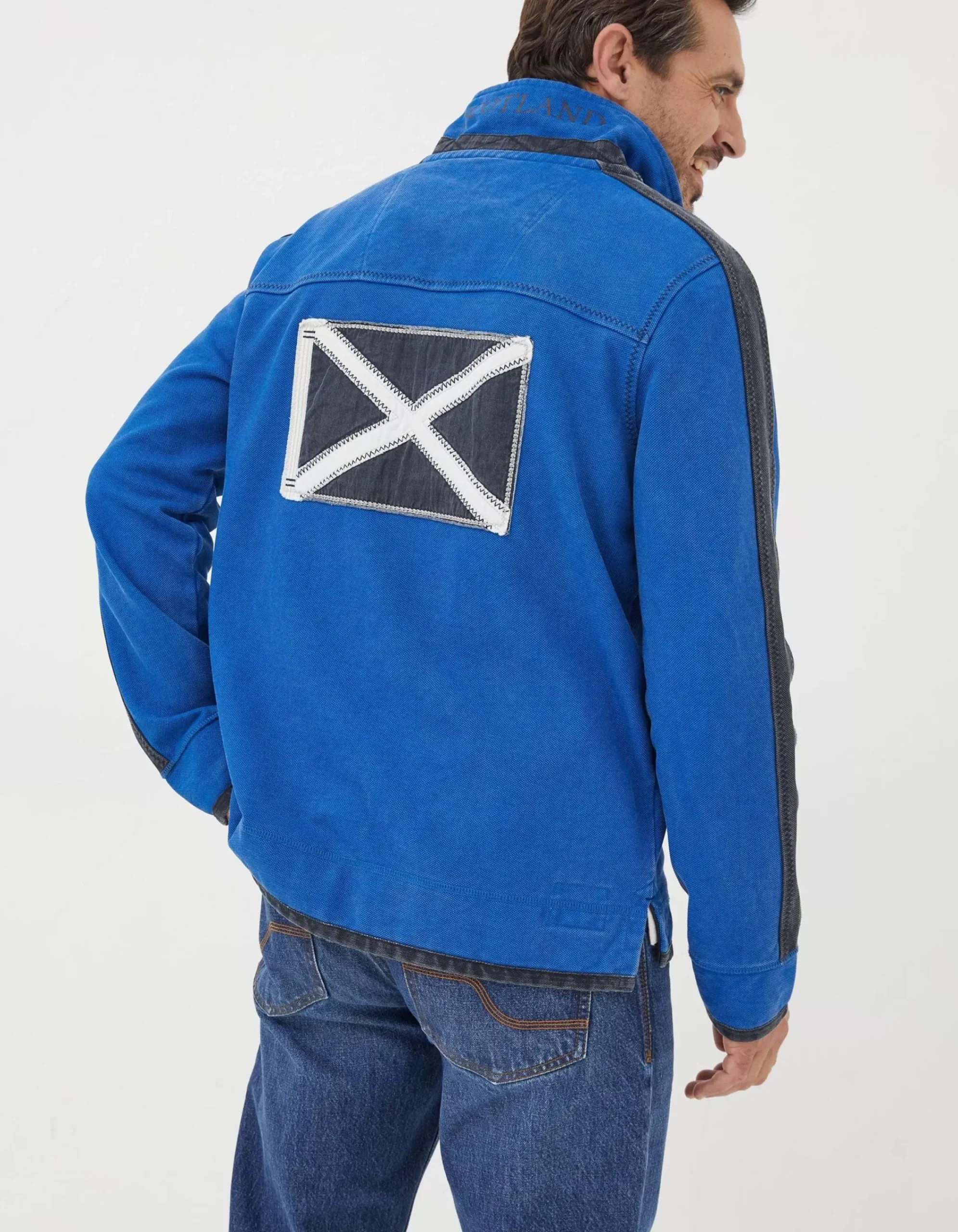 FatFace Nation Airlie Scotland Sweatshirt Blue Outlet