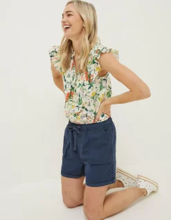 FatFace National Forest Pocket Detail Shorts Navy Hot