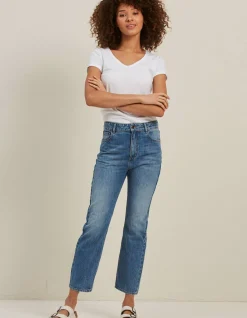 FatFace Newham Straight Jeans Light Wash Clearance