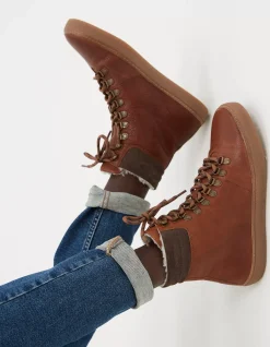 FatFace Nicky Hybrid Hiker Boots Chestnut Outlet
