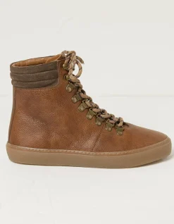 FatFace Nicky Hybrid Hiker Boots Chestnut Hot