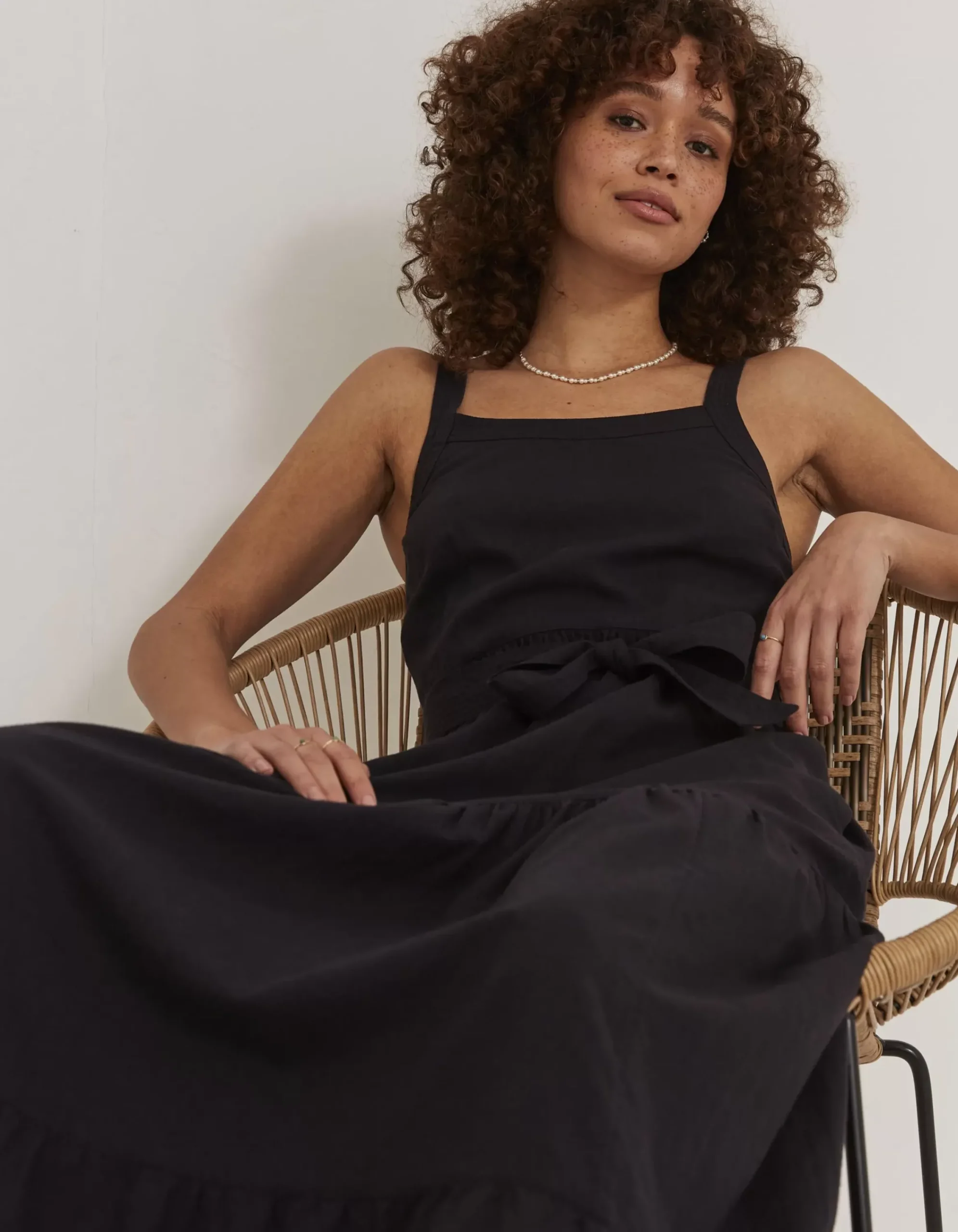 FatFace Nita Linen Blend Maxi Dress Phantom Best