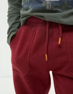 FatFace Noah Knee Panel Joggers Plum Clearance