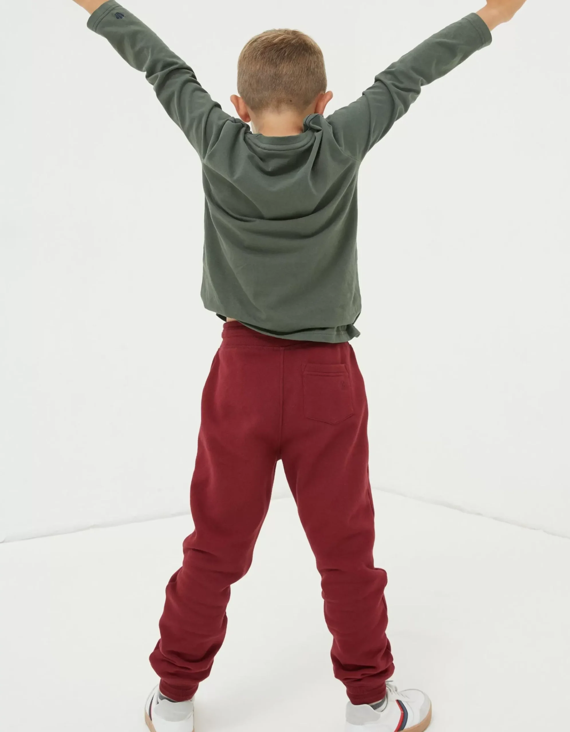 FatFace Noah Knee Panel Joggers Plum Clearance