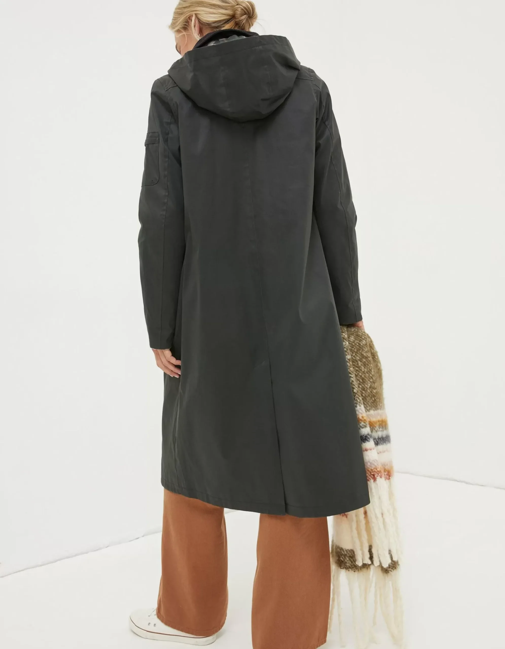 FatFace Norfolk Trench Coat Green Discount