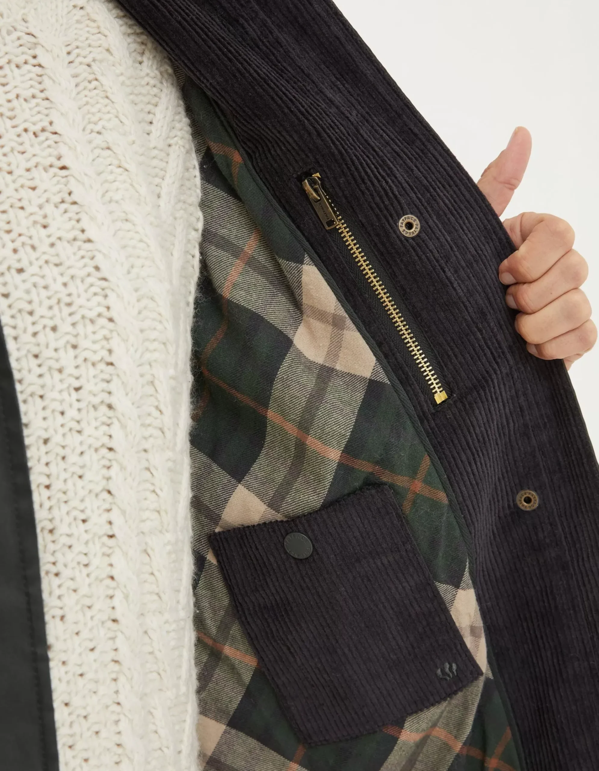 FatFace Norfolk Trench Coat Green Discount