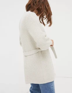 FatFace Olivia Belted Cardigan Ivory