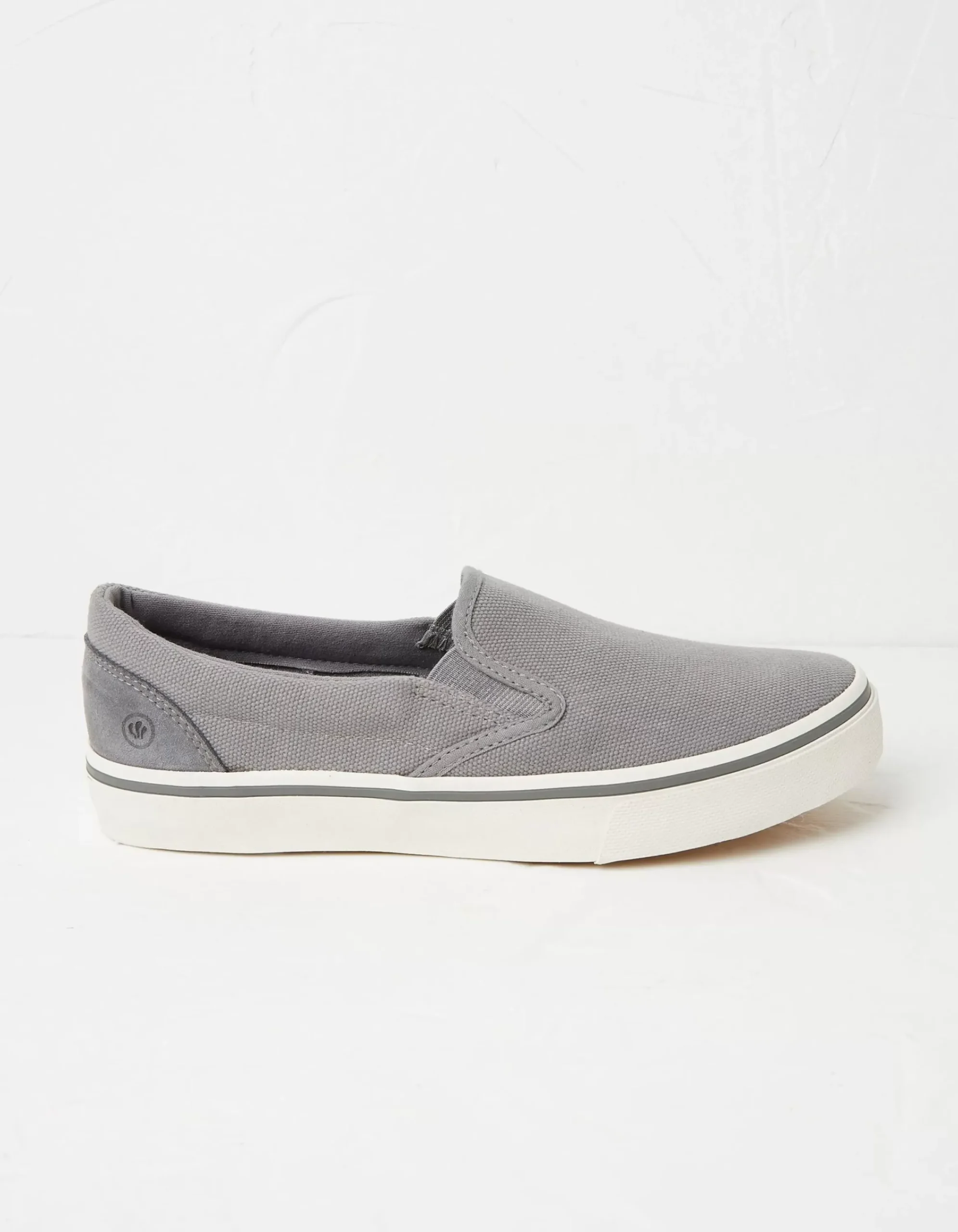 FatFace Ollie Slip On Trainers Grey Clearance