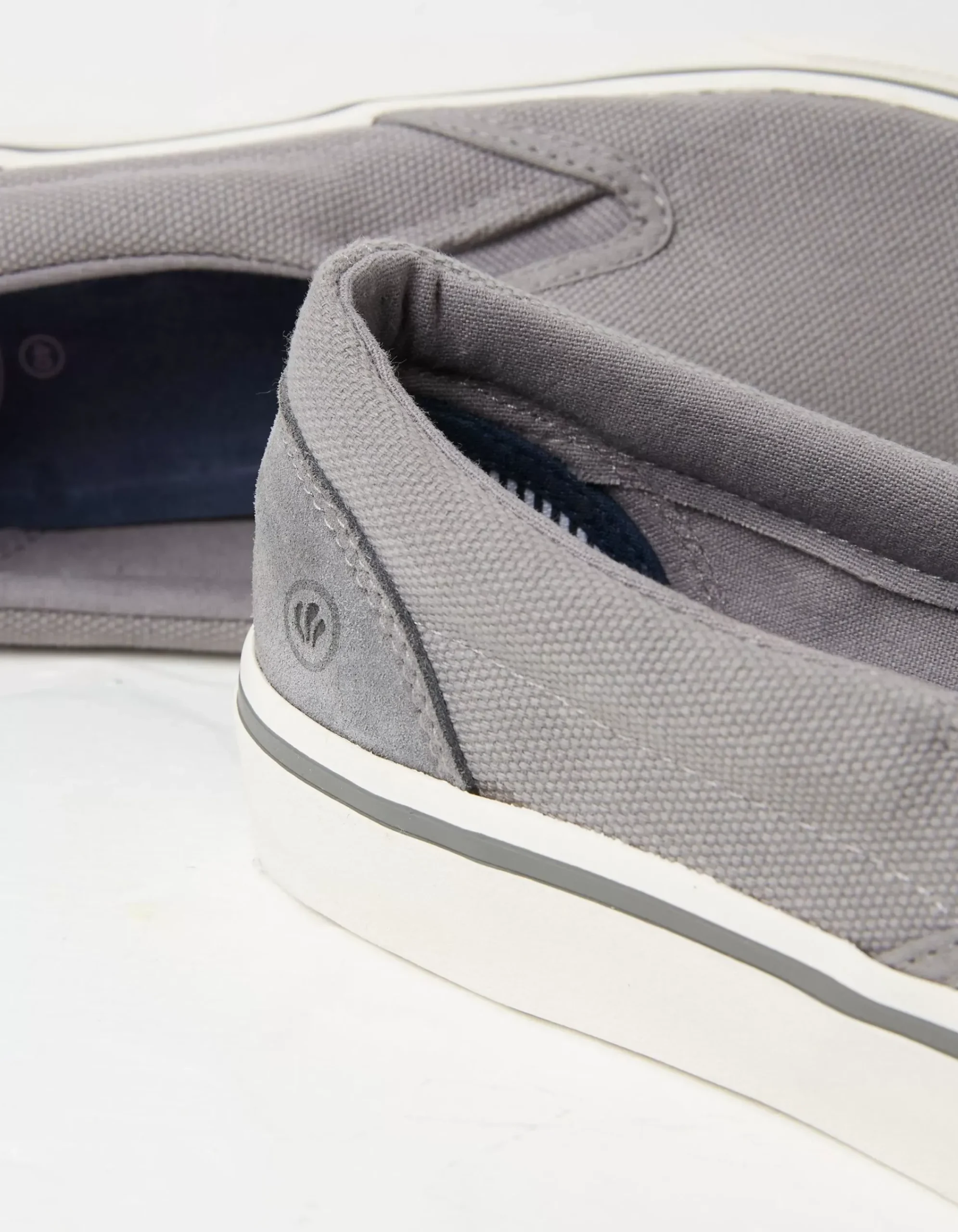 FatFace Ollie Slip On Trainers Grey Clearance