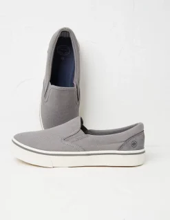 FatFace Ollie Slip On Trainers Grey Clearance