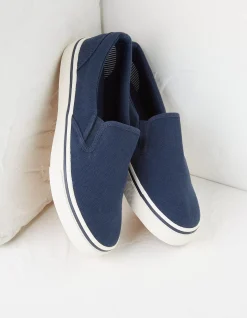 FatFace Ollie Slip On Trainers Navy Discount