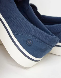 FatFace Ollie Slip On Trainers Navy Discount