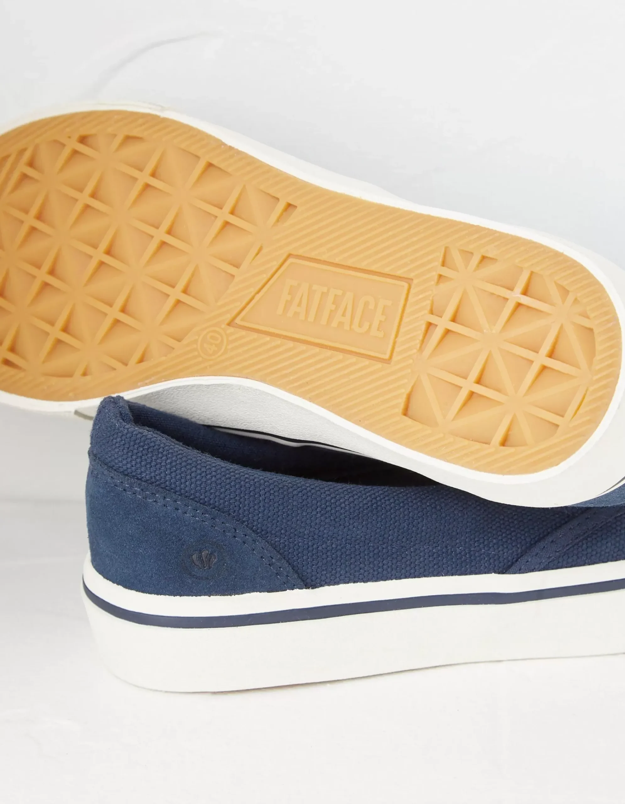 FatFace Ollie Slip On Trainers Navy Discount