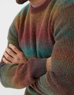 FatFace Ombre Crew Jumper Multi