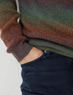 FatFace Ombre Crew Jumper Multi