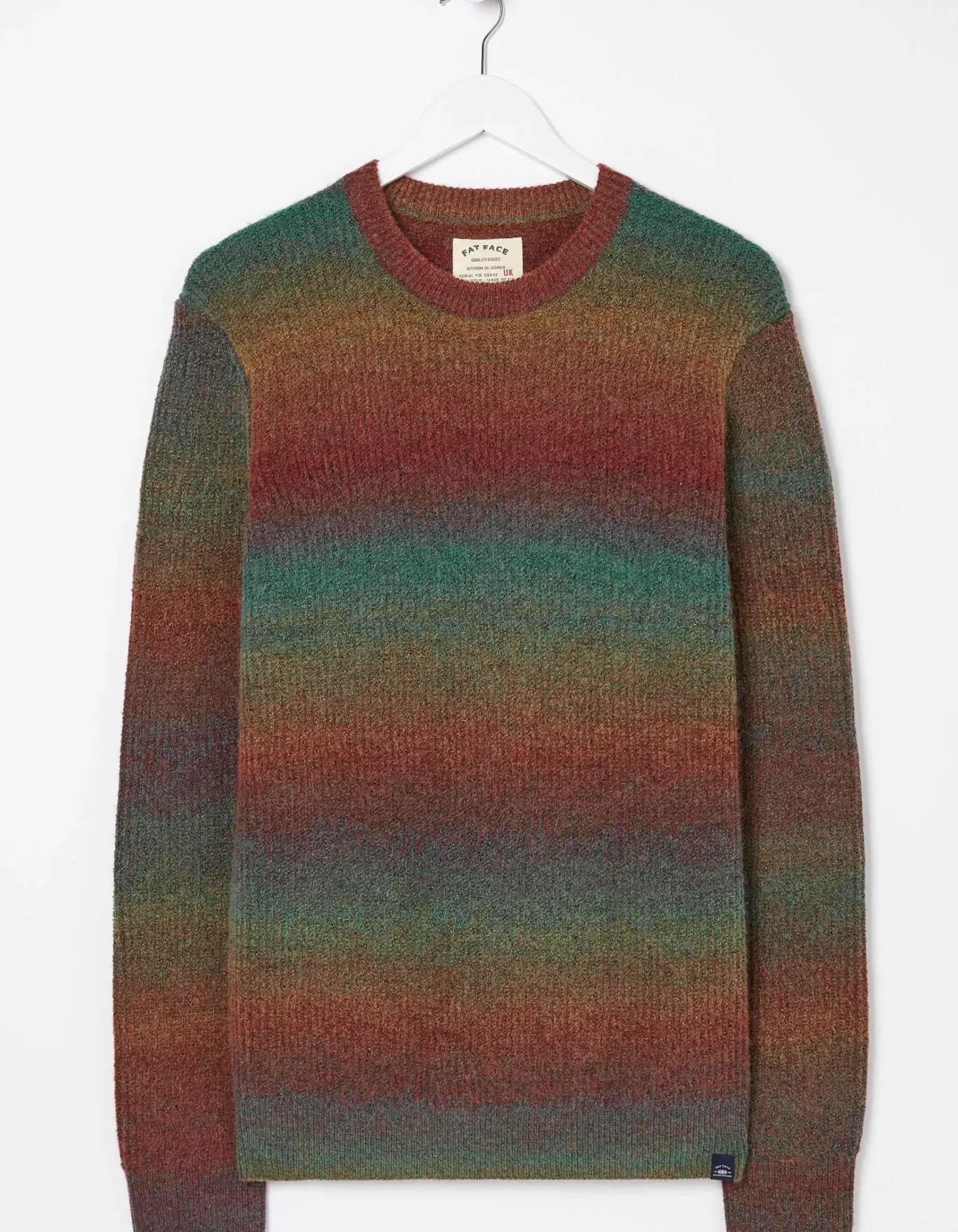 FatFace Ombre Crew Jumper Multi