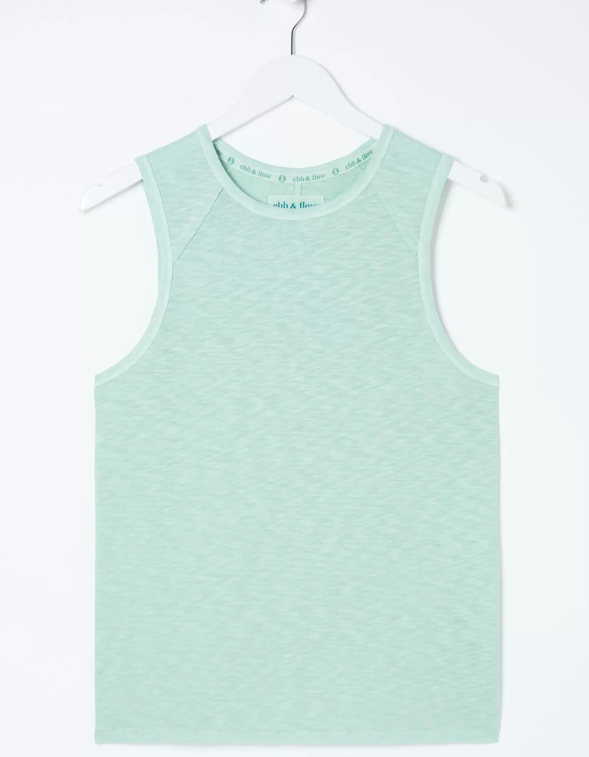 FatFace Organic Cotton Ione Vest Ice Blue