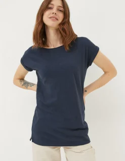 FatFace Organic Cotton Ivy T Shirt Navy Online