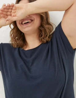 FatFace Organic Cotton Ivy T Shirt Navy Online