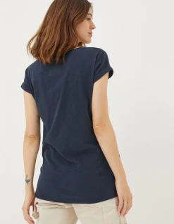 FatFace Organic Cotton Ivy T Shirt Navy Online