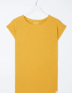 FatFace Organic Cotton Ivy T Shirt Golden Yellow