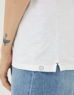 FatFace Organic Cotton Ivy T Shirt White Outlet