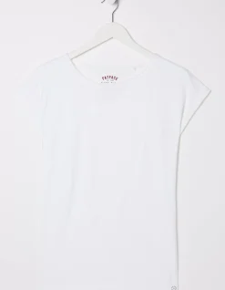 FatFace Organic Cotton Ivy T Shirt White Outlet