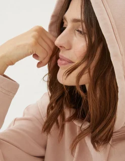 FatFace Organic Cotton Luna Hoodie Light Pink