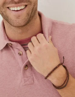 FatFace Organic Cotton Pique Polo Blush Pink Discount