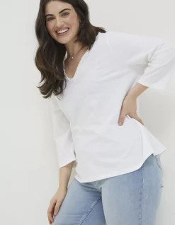 FatFace Organic Cotton Porter T Shirt White Hot