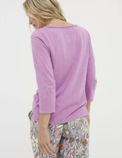 FatFace Organic Cotton Porter T Shirt Berry Pink Online