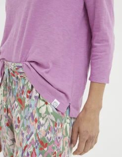 FatFace Organic Cotton Porter T Shirt Berry Pink Online