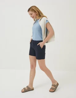 FatFace Padstow Chino Shorts Navy Clearance
