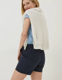FatFace Padstow Chino Shorts Navy Clearance