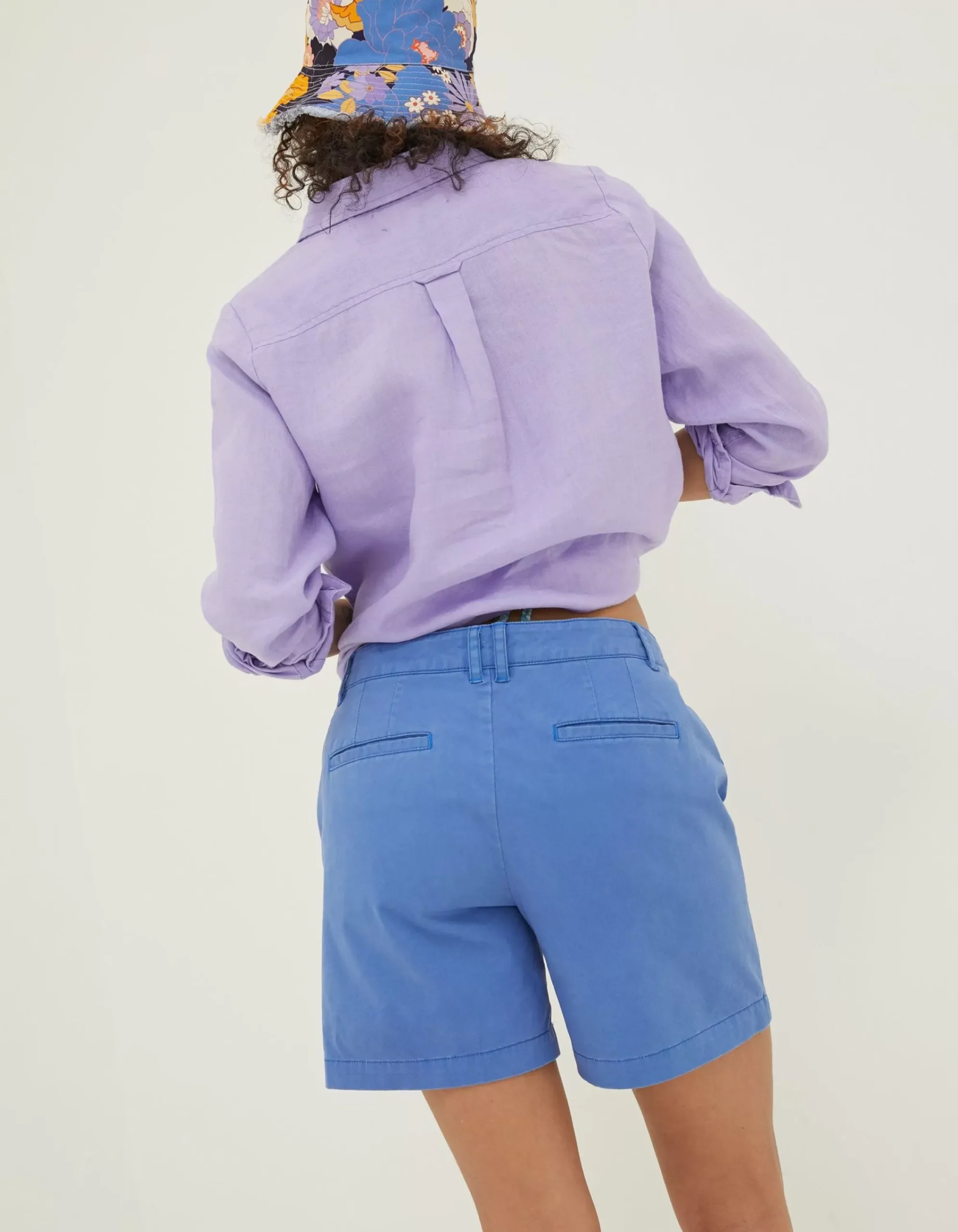 FatFace Padstow Chino Shorts Cobalt Blue New