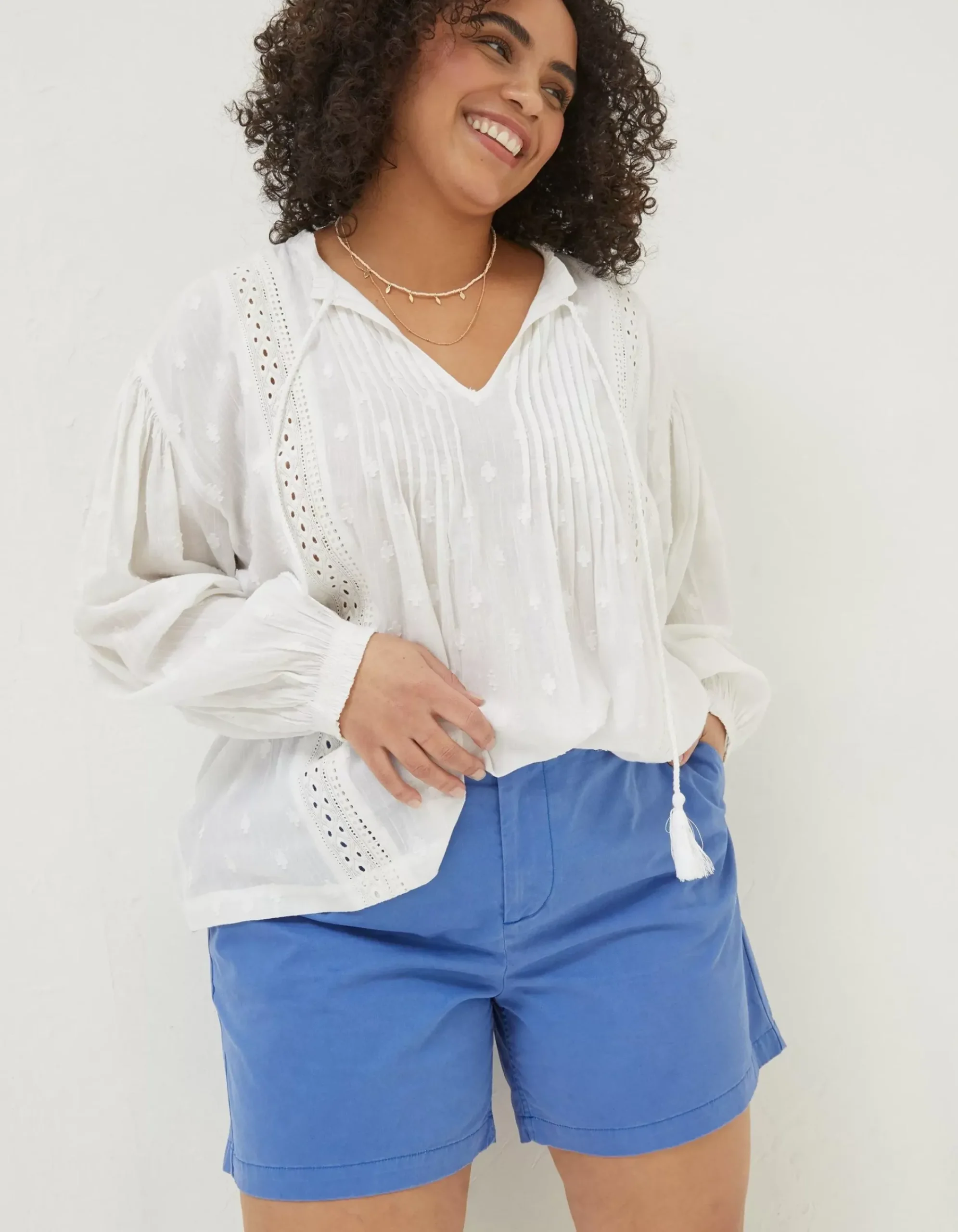 FatFace Padstow Chino Shorts Cobalt Blue New