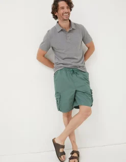 FatFace Padstow Pull On Cargo Shorts Dusky Green Best