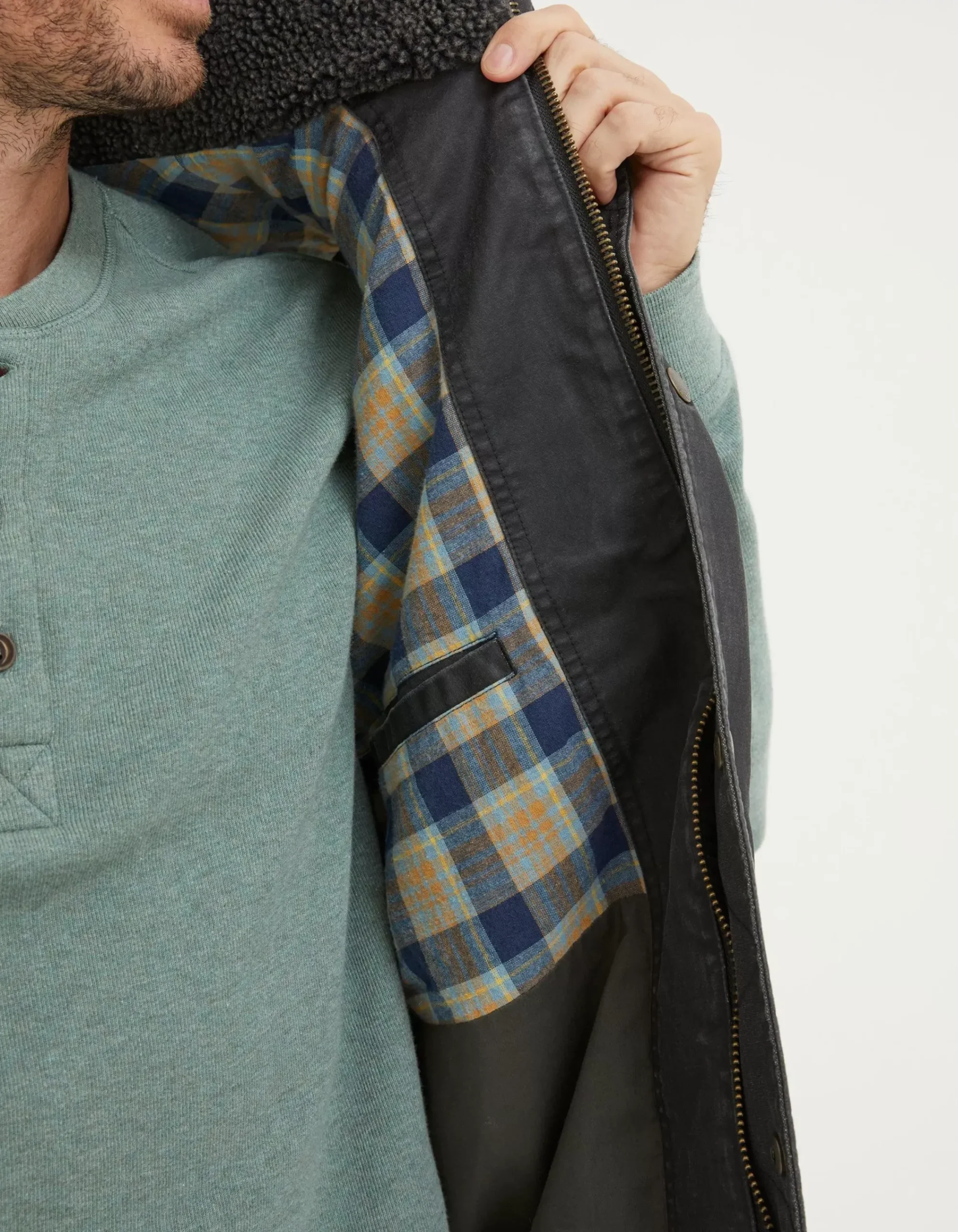 FatFace Paignton Gilet Charcoal Grey Clearance
