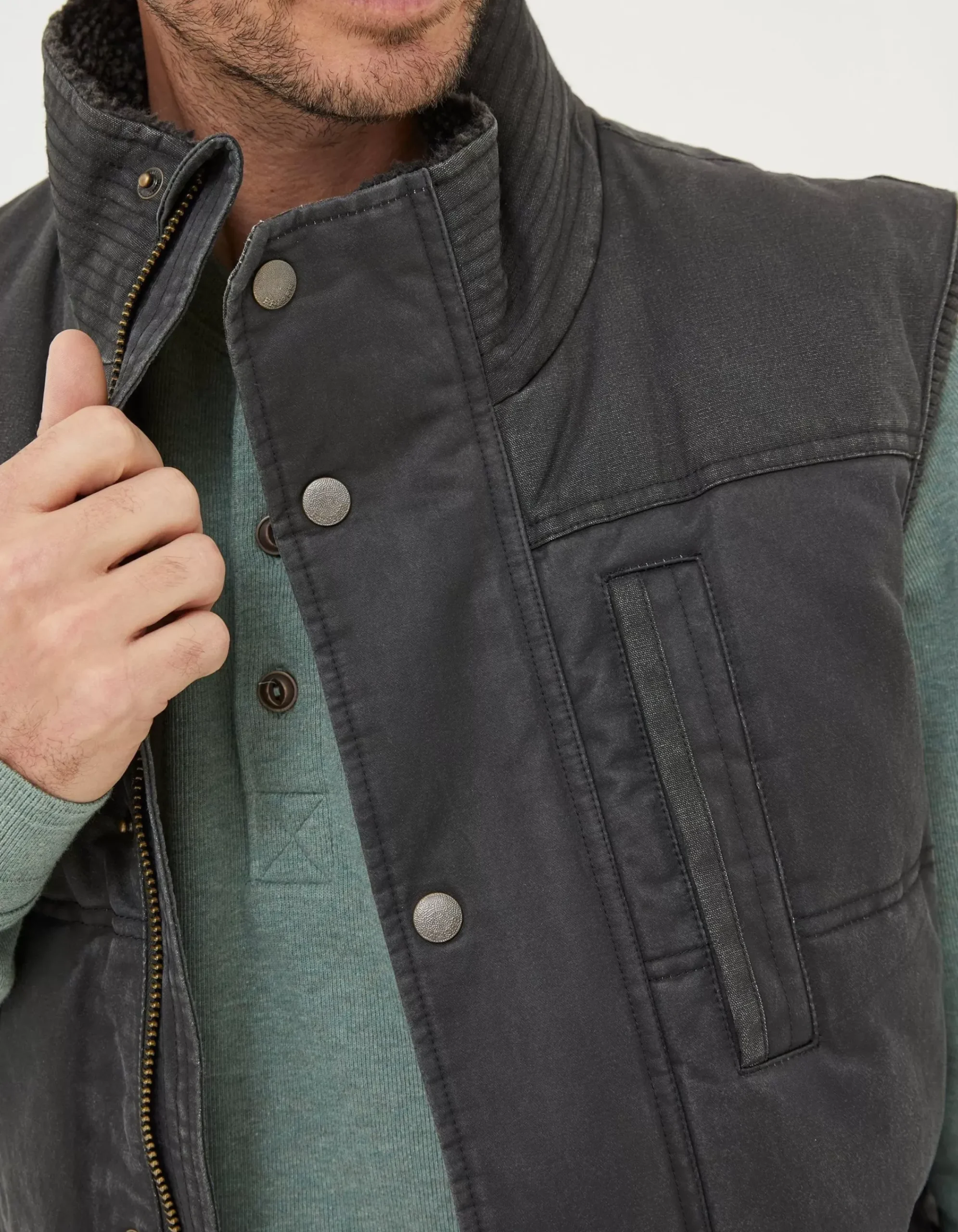 FatFace Paignton Gilet Charcoal Grey Clearance
