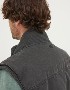 FatFace Paignton Gilet Charcoal Grey Clearance