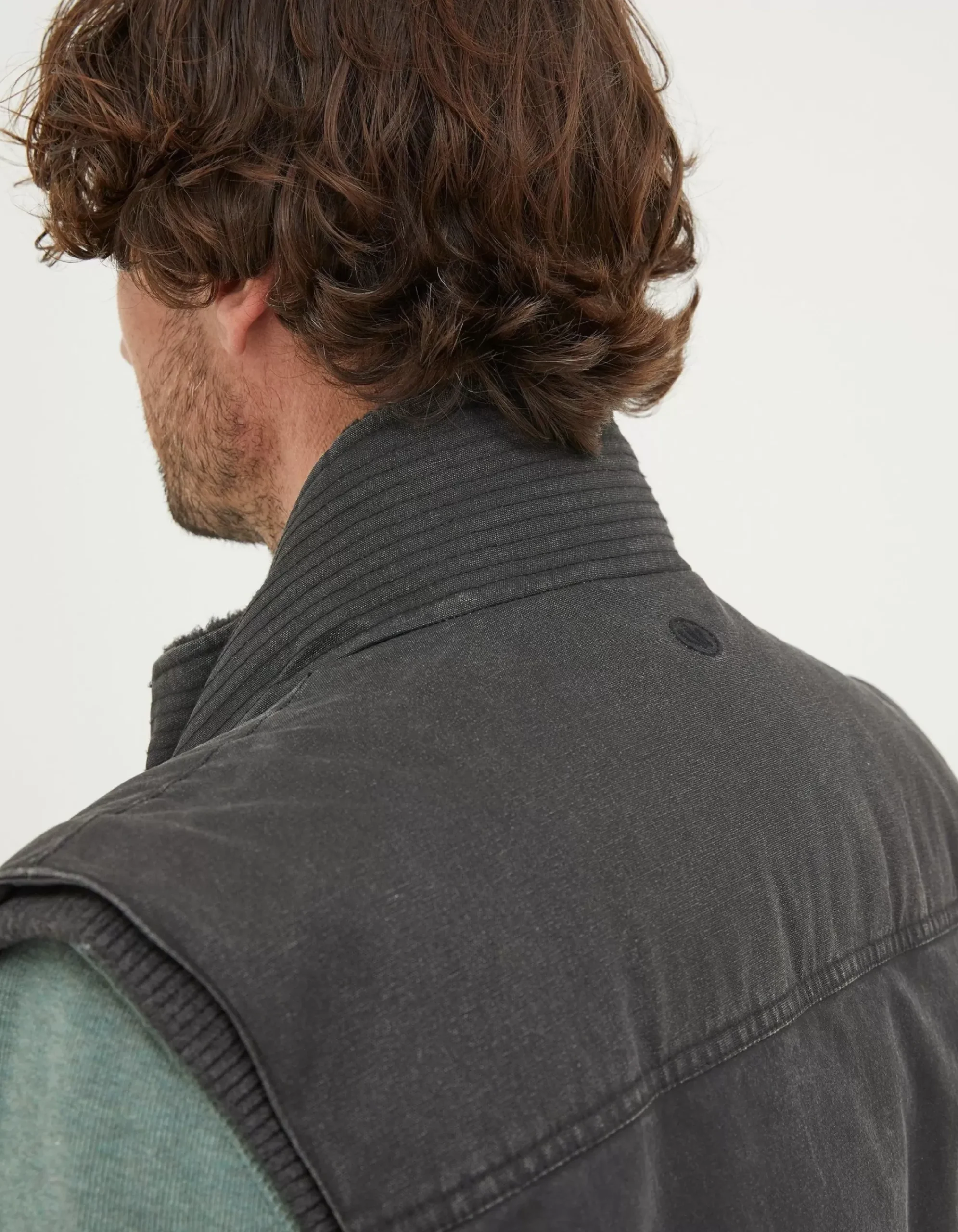 FatFace Paignton Gilet Charcoal Grey Clearance