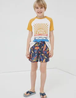 FatFace Parrot Swim Shorts Multi Colour Discount